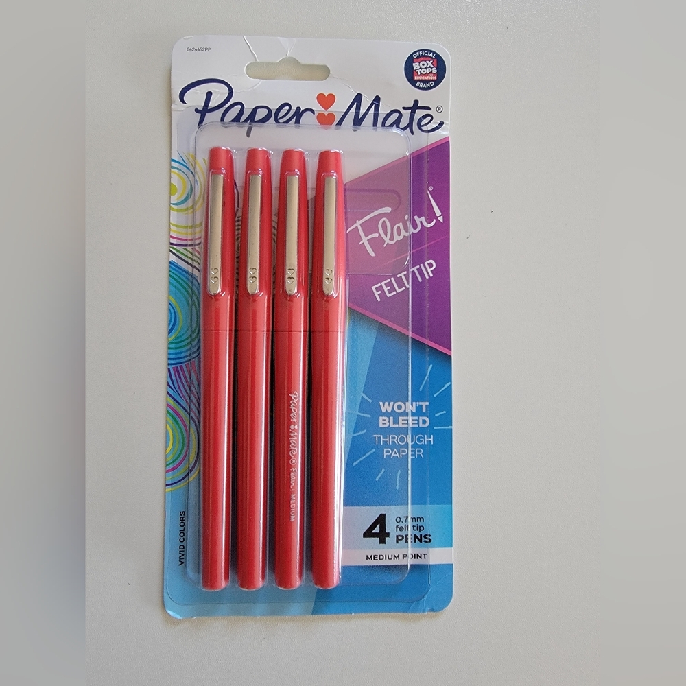 Papermate 0.7 mm four Red Pens